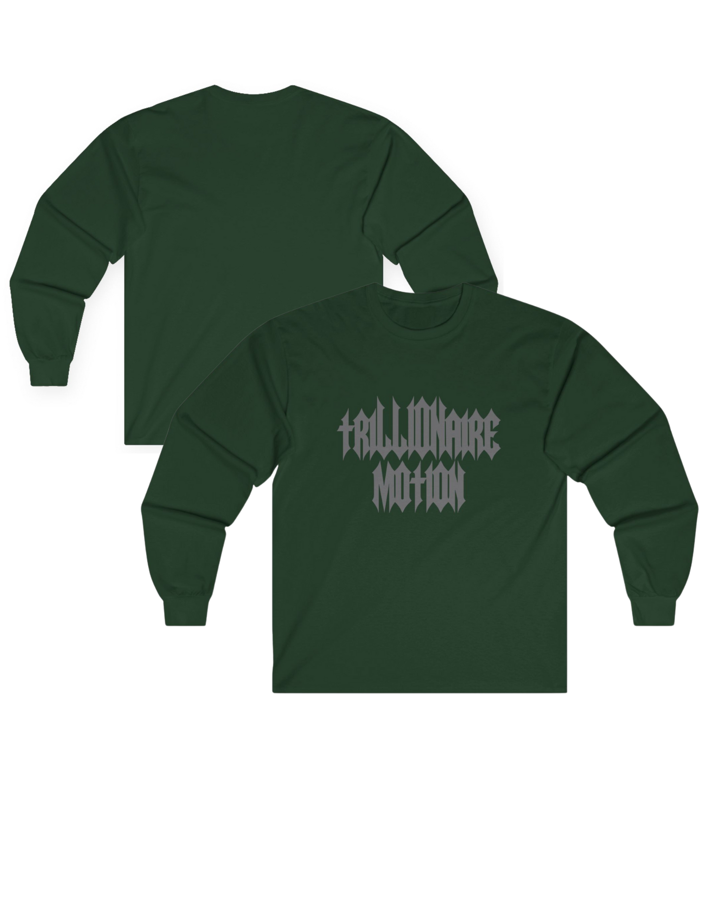 TRILLIONAIRE MOTION TEE (REFLECTIVE WORDING)Long Sleeve
