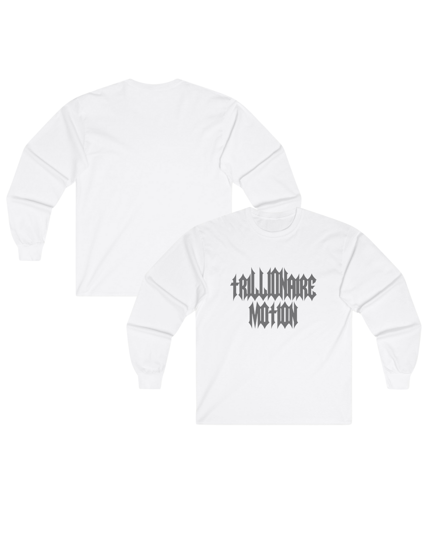TRILLIONAIRE MOTION TEE (REFLECTIVE WORDING)Long Sleeve